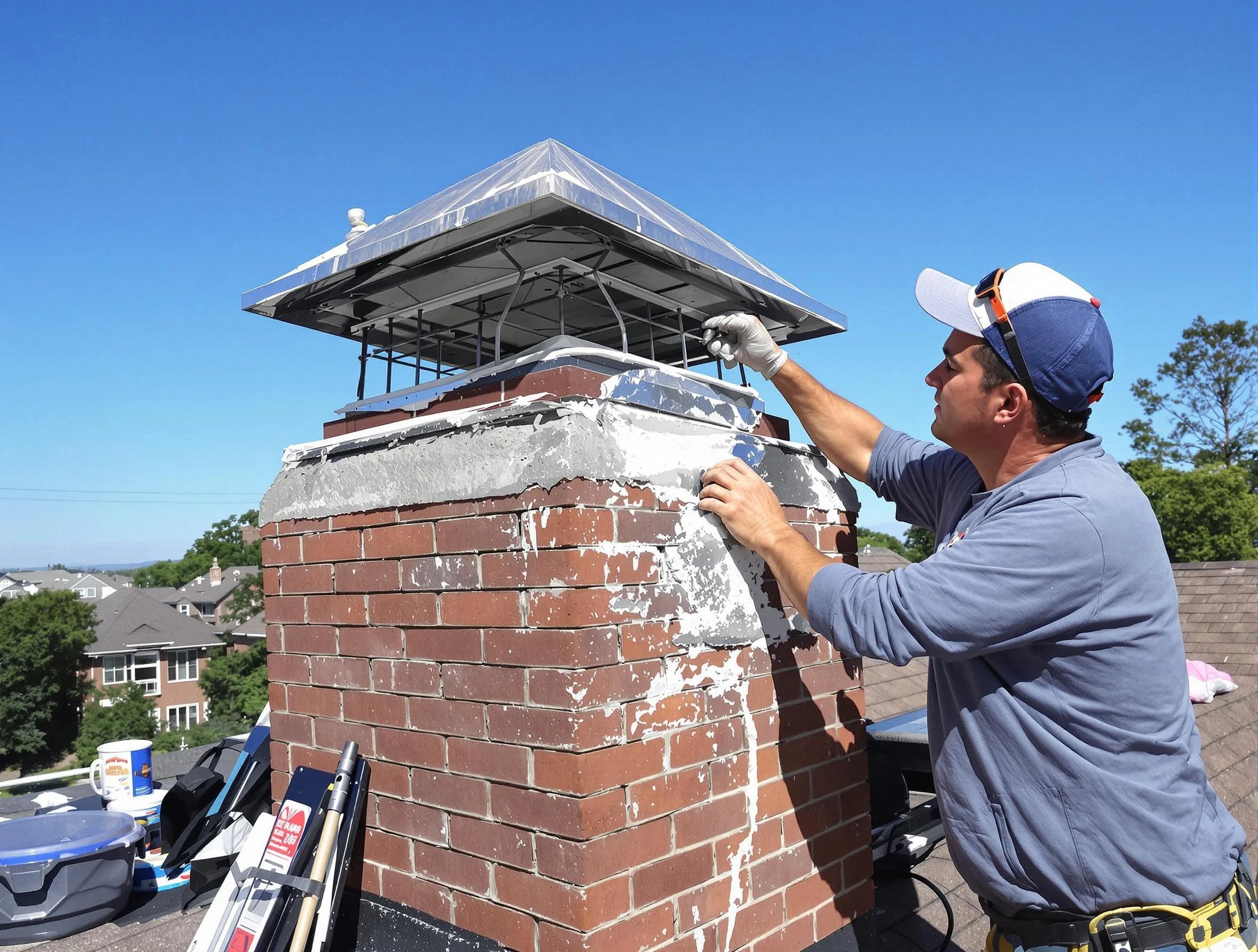 Chimney Crown Services service in Medford, MA