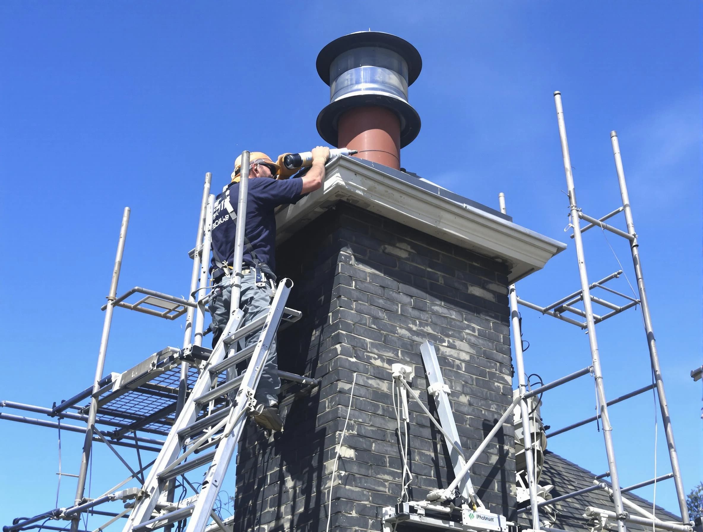 Sturdy chimney crown finished by Medford Chimney Sweep in Medford, MA