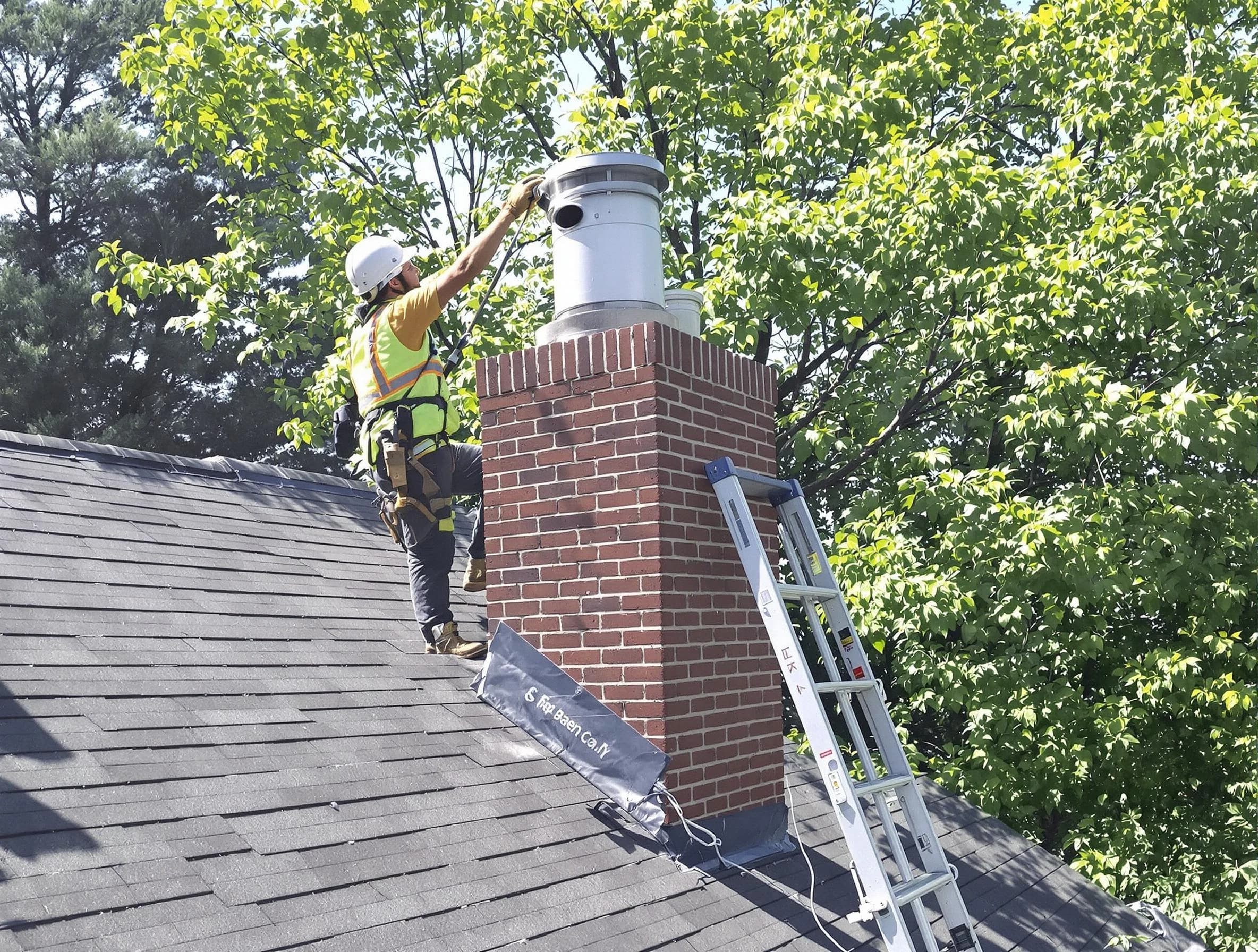 Chimney liner inspection by Medford Chimney Sweep in Medford, MA