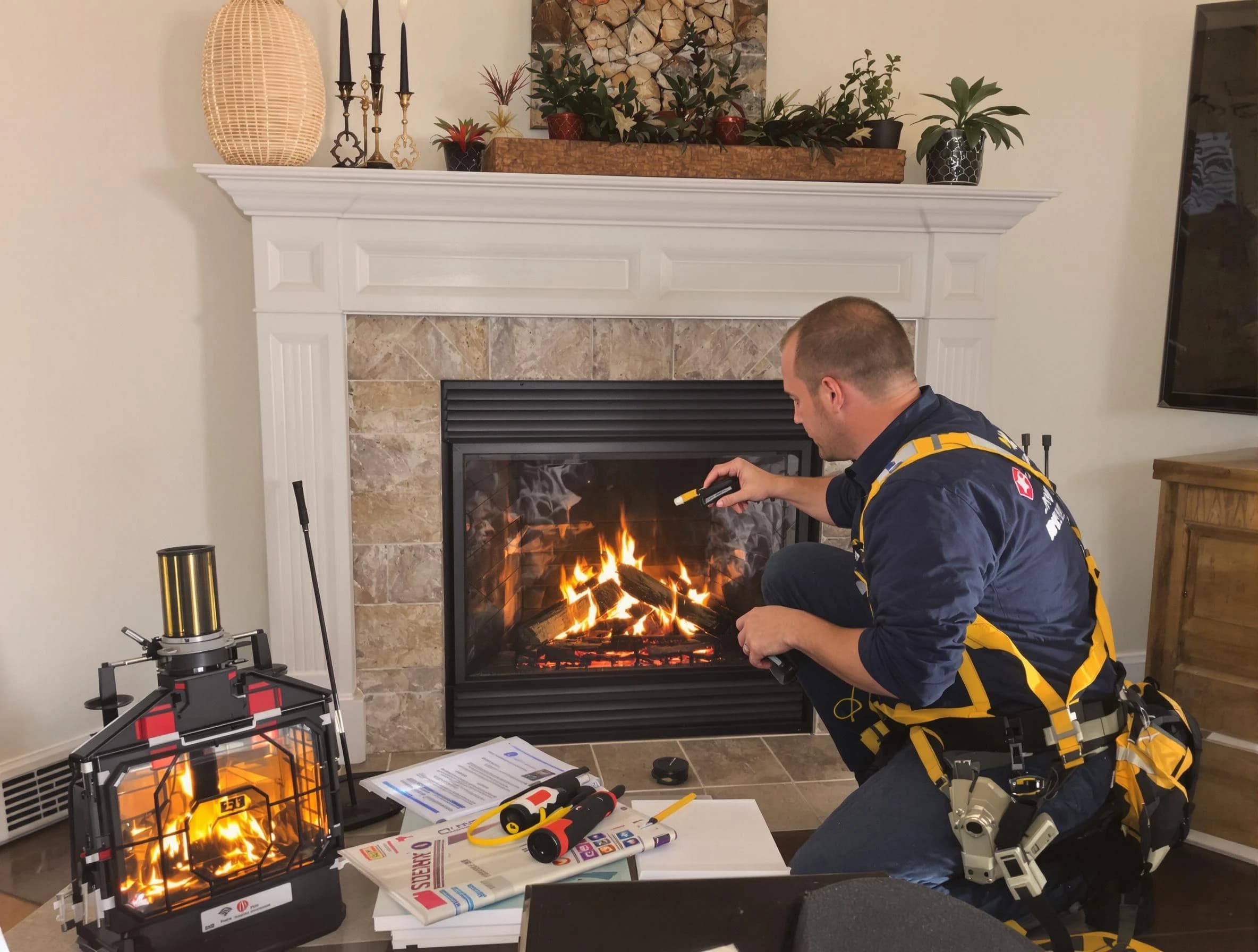 Safety-focused fireplace inspection by Medford Chimney Sweep in Medford, MA