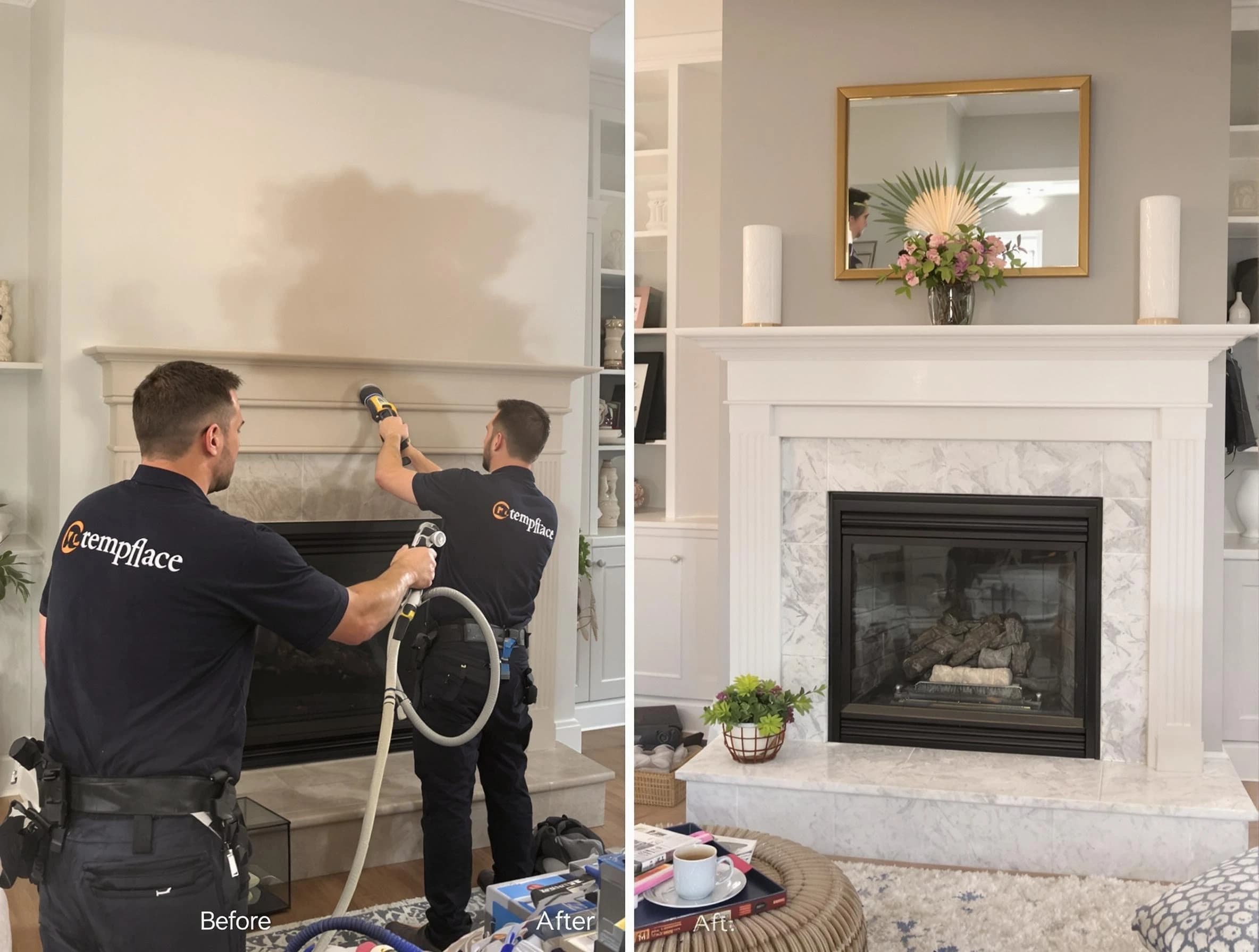 Professional soot removal by Medford Chimney Sweep team in Medford, MA
