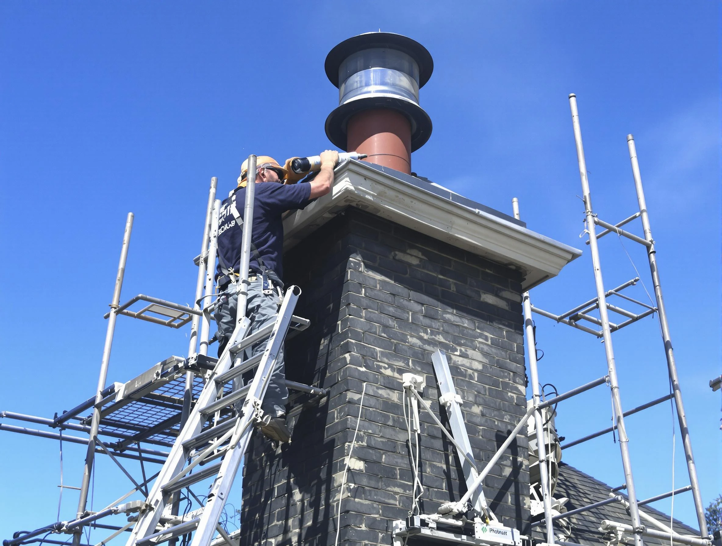 Sturdy chimney crown finished by Medford Chimney Sweep in Medford, MA