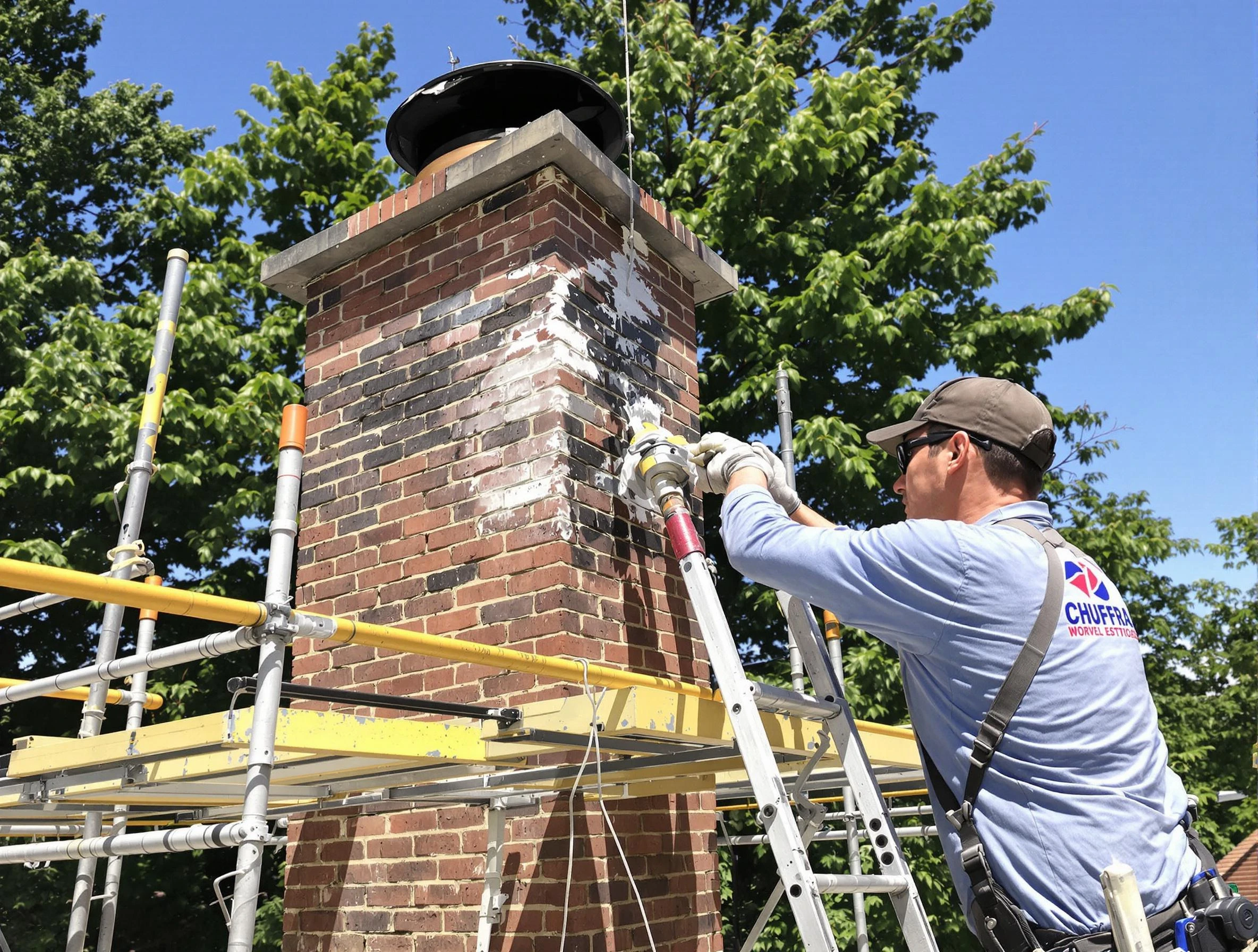 Structural chimney repair by Medford Chimney Sweep in Medford, MA