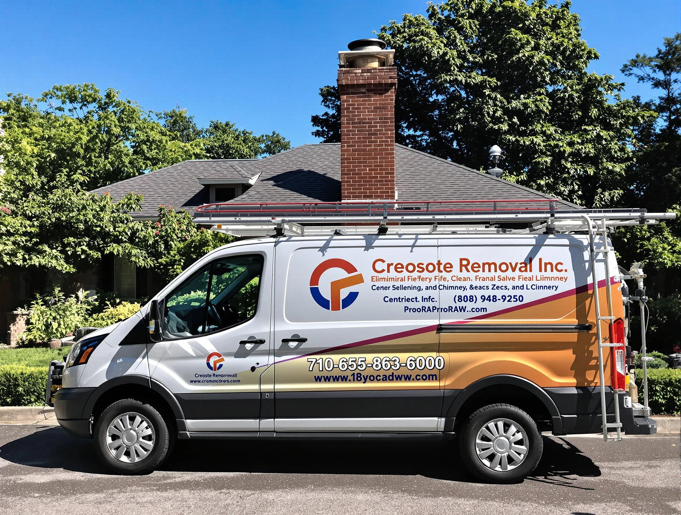 Medford Chimney Sweep technician removing creosote safely in Medford, MA